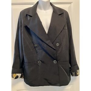 Cabi Jacket Size 8 Black Double Breasted Blazer Jacket Women’s‎